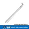 Extended Handle Stainless Steel Shoehorn for Elderly - Portable and Durable