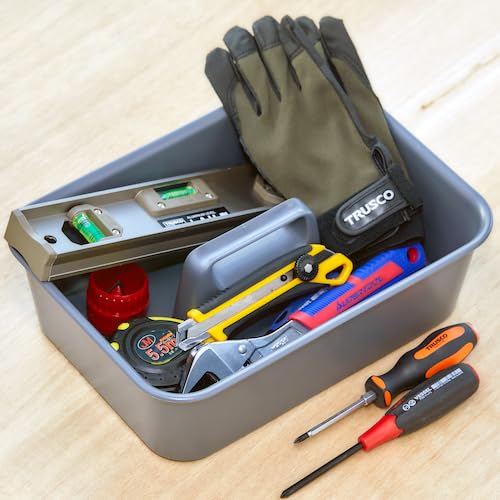 TRUSCO Soft Tote Tray Dark Gray KTLPE-DG