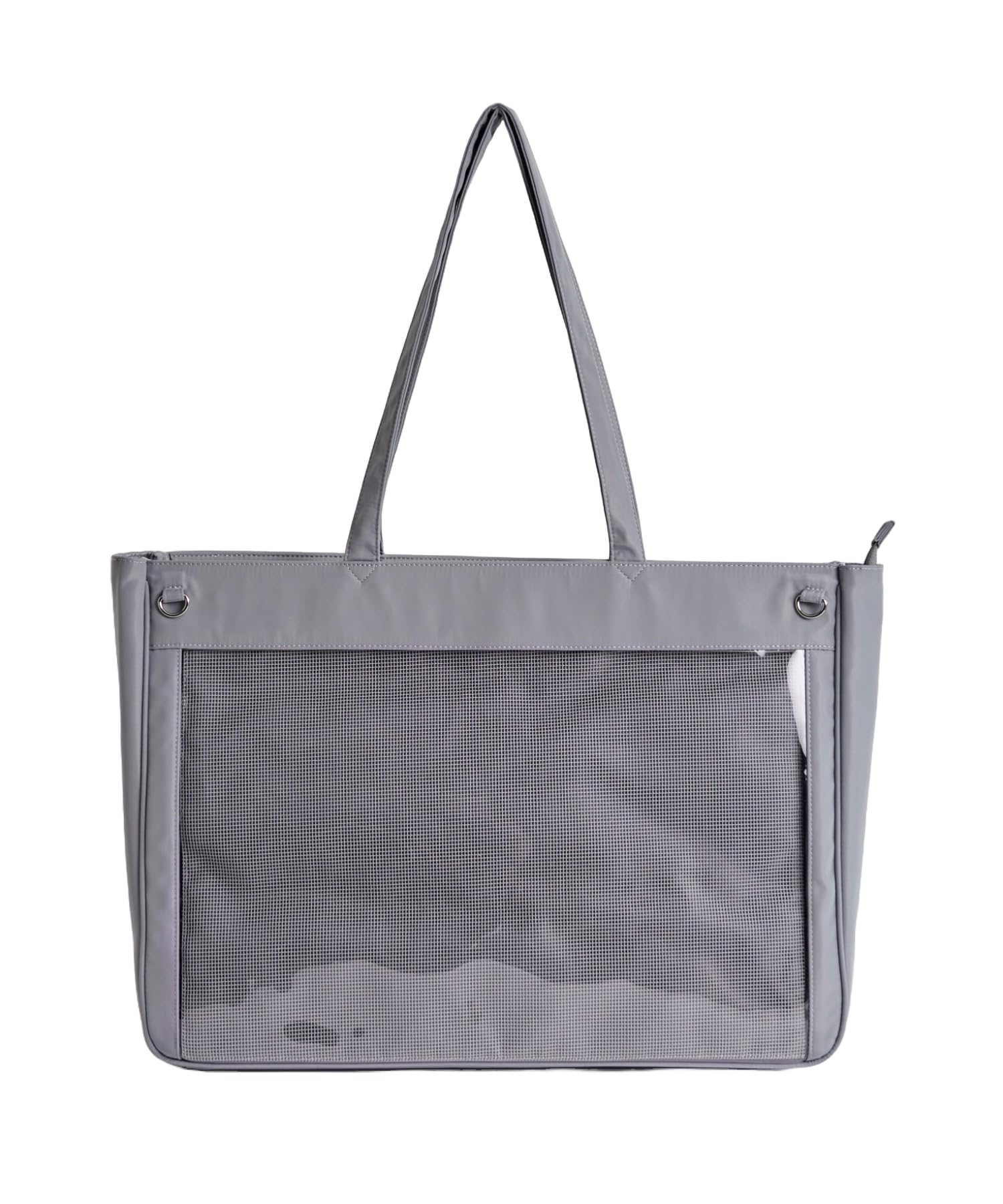 WEGO Ita Bag [LL Size] Tokimeki Plain Clear Bag Decorative Bag Oshikatsu Bag Event Live Gift Present Women s F Ita Bag Gray
