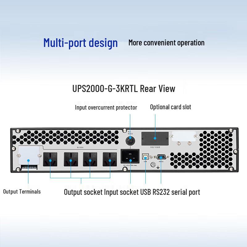 Huawei UPS2000-G-3KRTL 3KVA/2.4KW Online UPS CN Plug (adapter Included)
