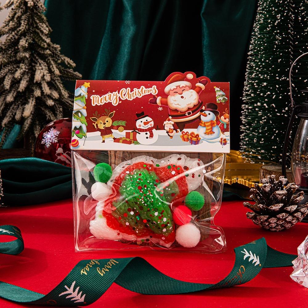 Waffle Christmas Fidget Doll Soft Pinch Food Series Toy Novelty Cat Paw Squeeze Toy  Festival