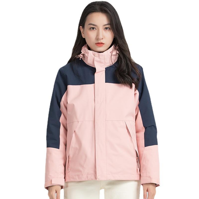 Jacket Three-in-one Removable Outdoor Men's and Women's Waterproof and Anti-fouling Two-piece Jacket