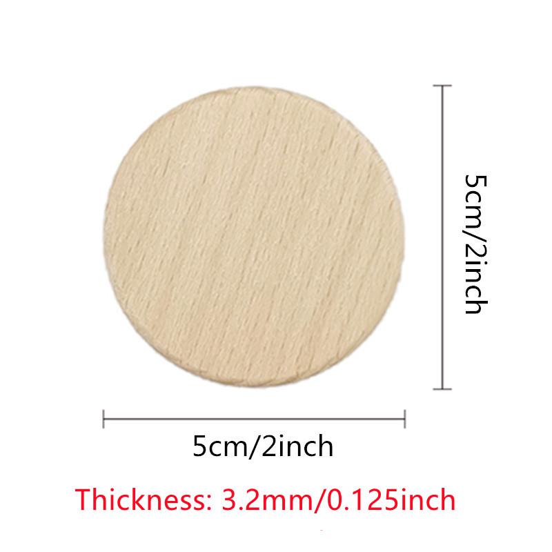 10 Pcs Flat Round Unfinished Wood Cutout Wood Slices for DIY Printing Art Craft Home Embellishments for Arts Crafts Projects