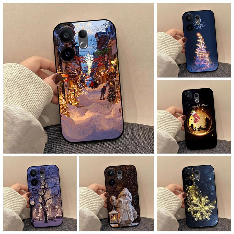 Case For VIVO X200 FE S30 Pro Mini Christmas Phone Cover Soft Silicone TPU Shell For VIVO X200FE Shockproof Bumper V2503 V2465A