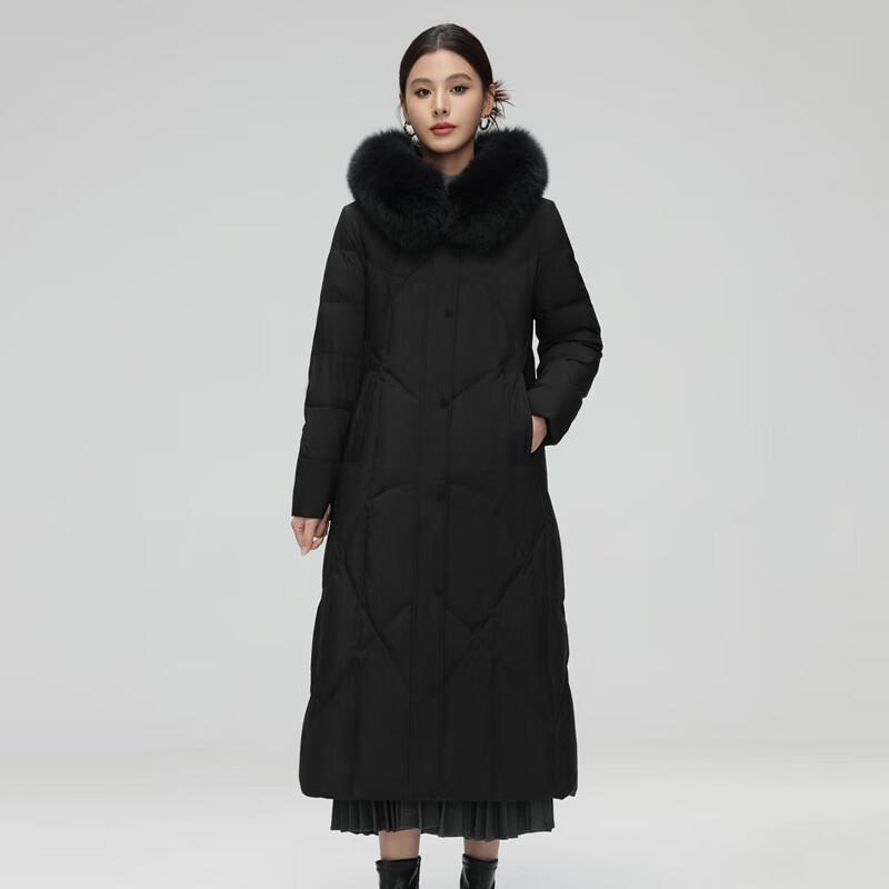 Xuezhongfei Geacă lungă de iarnă pentru femei, slim, X40146108F