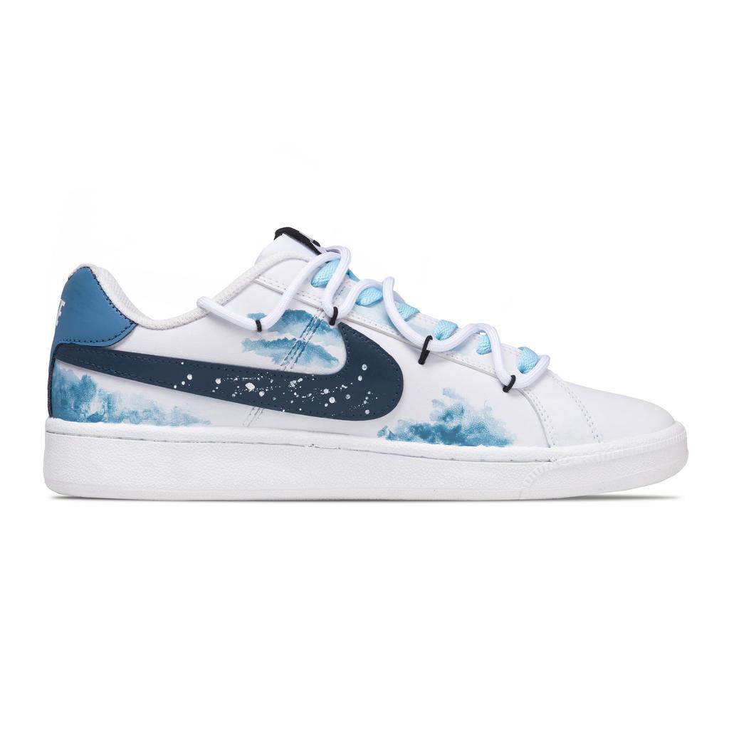 Nike Court Royale Ink River Mountain Low Top Skateboard Shoes Unisex Blue 749747-107(Team846-)