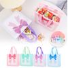 Cute Cartoon Bow Self Seal Bags Leakproof Portable Snack Packaging Gift Bags for Candy Cosmetics Small Items Storage Kit