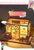 Miniature Dollhouse DIY Kit Set with LED Lights (Ice Cream Shop)