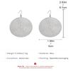 Punk Exaggerated Gold Silver Color Drop Earrings For Women Fashion Big Round Circle Dangle Earrings Statement Jewelry