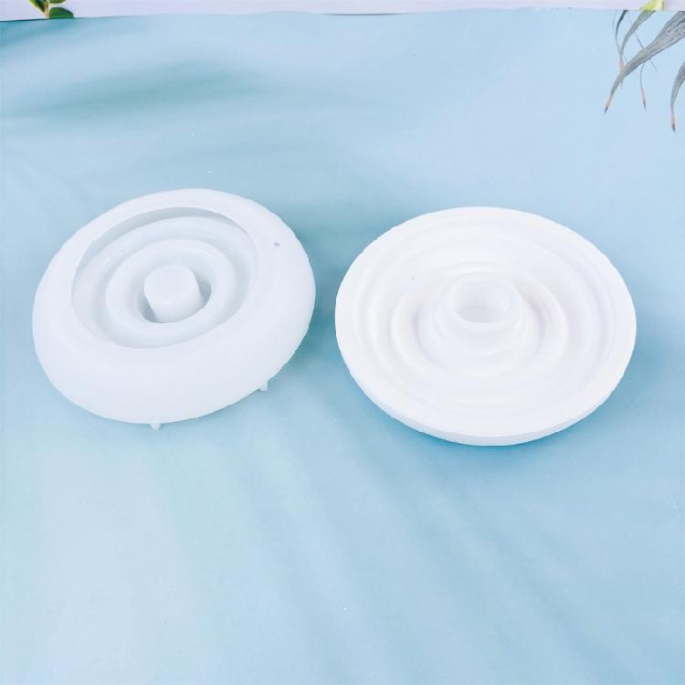 Stunning Round Candle Holders Silicone Mold  Personalized Home Decors Resin Mold