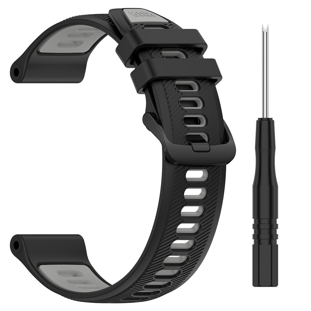 Zweifarbiger Silikon-Uhrenarmband für Garmin Forerunner 970 965 955 945 935 745 Uhr Smartwatch Ersatz-Uhrenarmbänder Zubehör