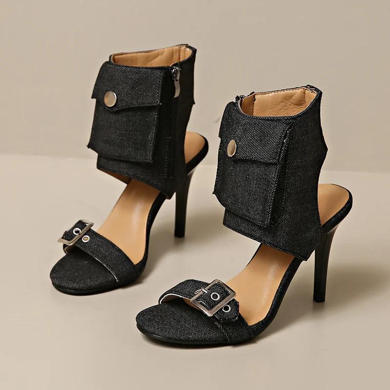 Fashion High Heels Women Sandals Stilettos Sexy Shoes Summer Dress Elegant Woman Pumps 2025 Trend Brand Fashion Party Zapatos De Mujer