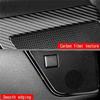 Authentic Car Carbon Fiber Rear Door Inner Speaker Audio Horn Ring Cover Trim For Toyota Alphard 2015-