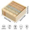 Multi Grid Underwear Sock Storage Box Closet Storage Box with Dividers Foldable Wardrobe Shelf Organizer
