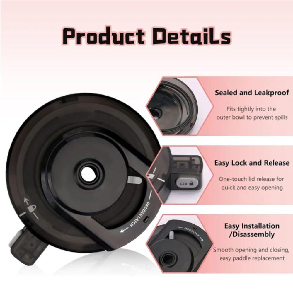 With Container Outer Bowl Lid For Series Ice Cream Makers Creami Lid Replacement Part  For Ninja