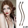 XINRAN Synthetic Braids Front Side Bangs Long Braided Ponytail Extension Clip In Hair Extensions Straight Hairpieces For Women Cosplay