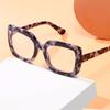 Retro Oversized Reading Glasses Women Blue Light Blocking Spring Hinge HD Eyewear Diopter +1 to +4