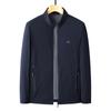 Stand Collar Jacket Men's Middle-aged and Elderly Dad's Spring Solid Color Top Spring New Casual Thin Jacket Jacket
