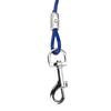 Outdoor Pet Dog Spiral Ground Stake Pile Double Hook Steel Wire Traction Chain(blue Dog Pile Steel Small Size)