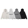 FEAR OF GOD ESSENTIALS Unisex Flocked Lettering Velvet Hoodie