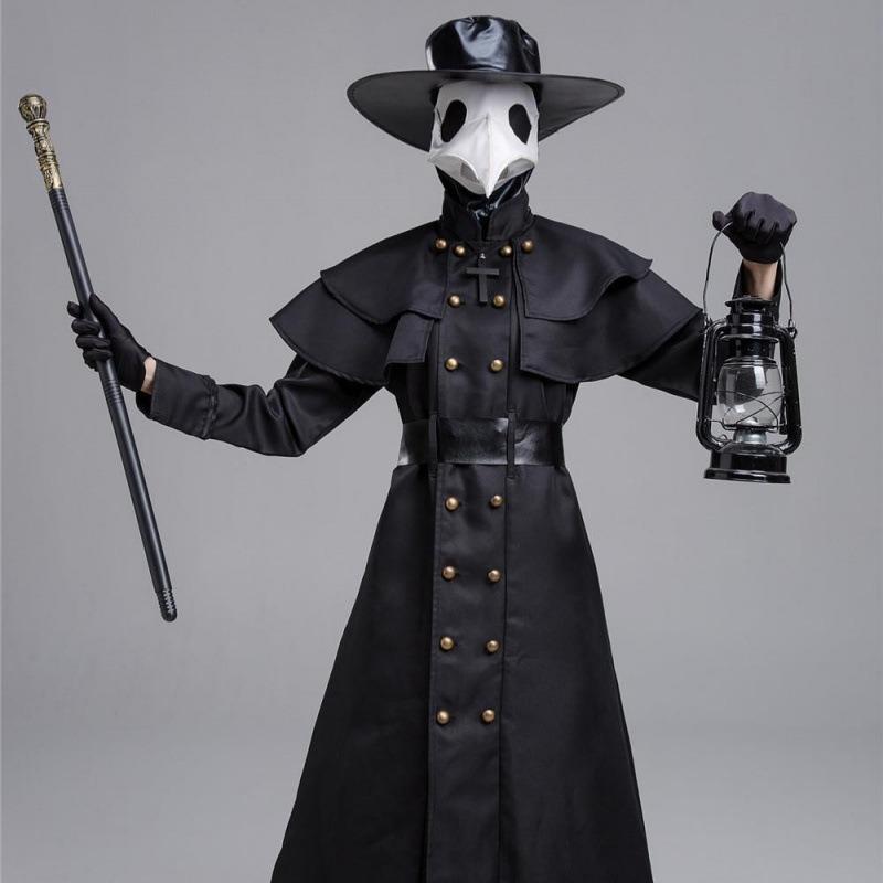 Halloween Movie Characters Raven Doctor Uniform Dark Dungeon Hero Uniform Plague Mouth Stage Show