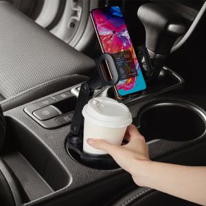 Cup Holder Expander For Car 360° Rotation Cell Phone Holder Mount Compatible For IPhone/Android Smartphones