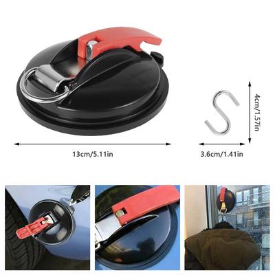 Vakuum-Saugnapf-Anker mit festem Haken, Saugnapf-Haken für robuste Auto-Uhrenarmbänder, geeignet für das Badezimmer im Auto