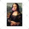 Vintage Mona Lisa Metal Tin Sign Retro Wall Art Home Decor Bar Pub Man Cave Gift