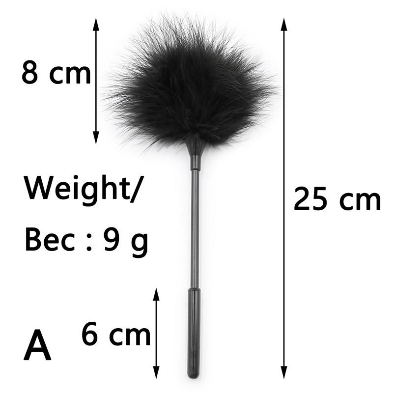 Multi Color Variety Sexy Feather Tickled Whip Flirting Teasing Stimulating Kinky Paddle Whips BDSM Fetish Mischief Adult Sex