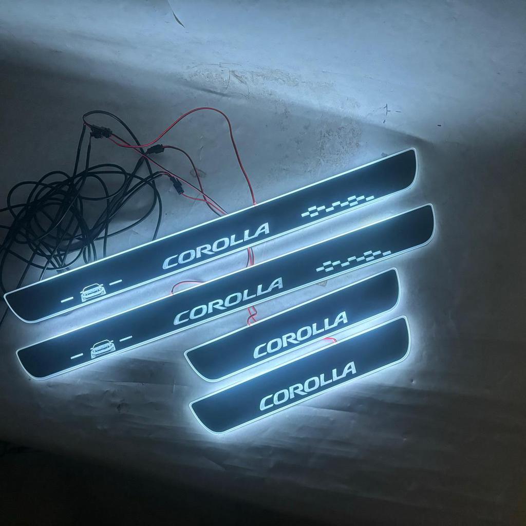 Corolla LED Dynamic Door Sill Strips - Set of 4 Welcome Pedals