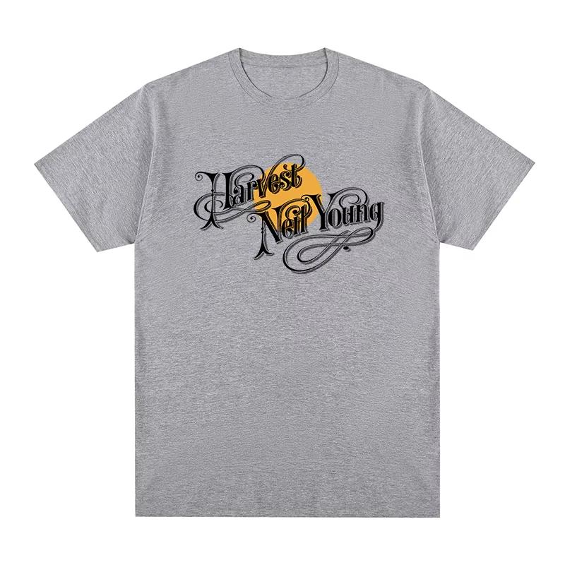Neil Young Harvest Vintage Tshirt 90s Adult Fashion Band Cotton Breathable T Shirt Summer New Fashion Unisexs Unisexs Tshirt