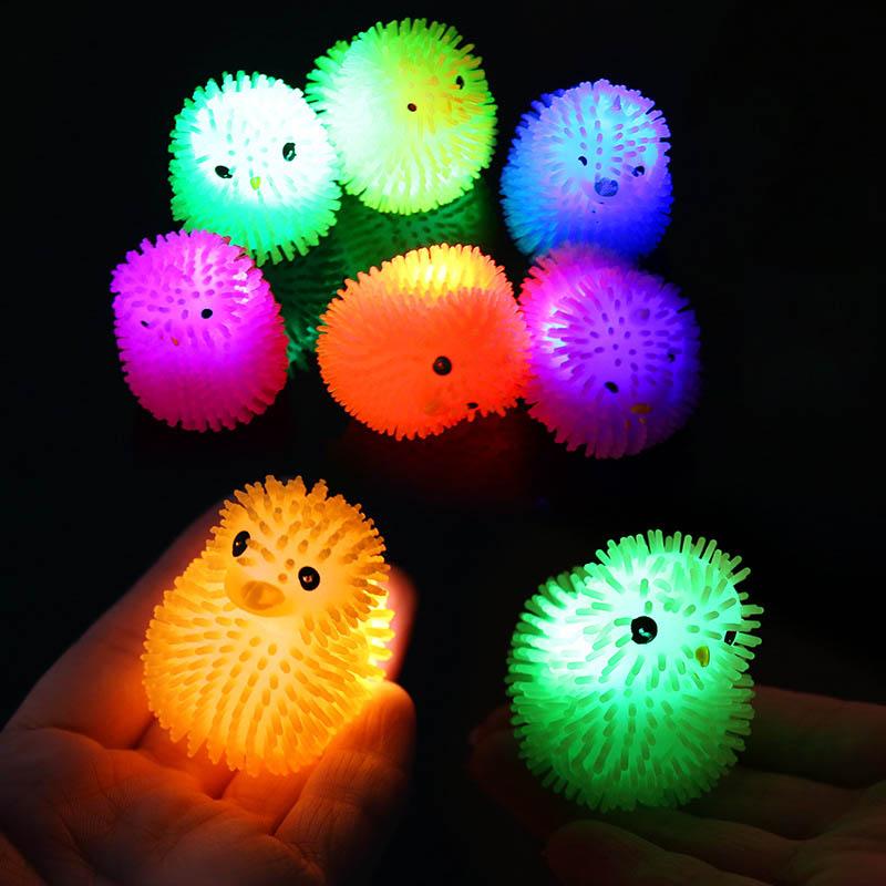 5Pcs Squishy Animals Squeeze Ball Pinch Funny Cute Chicks Spiky Balls Glowing Sensory Fidget Toy Stress Relief For Adult Toy