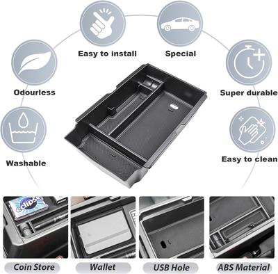 Pour Honda CRV 2025 2025 2025 2 Pièces Organisateur de Console Centrale Boîte de Rangement Accoudoir Cachée Plateau de Console Centrale Accessoires Voiture ABS