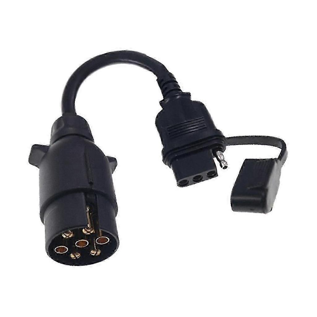 7 Pin to 4 Pin Trailer Adapter for European to US Vehicles: Tow Hitch Light Converter Plug