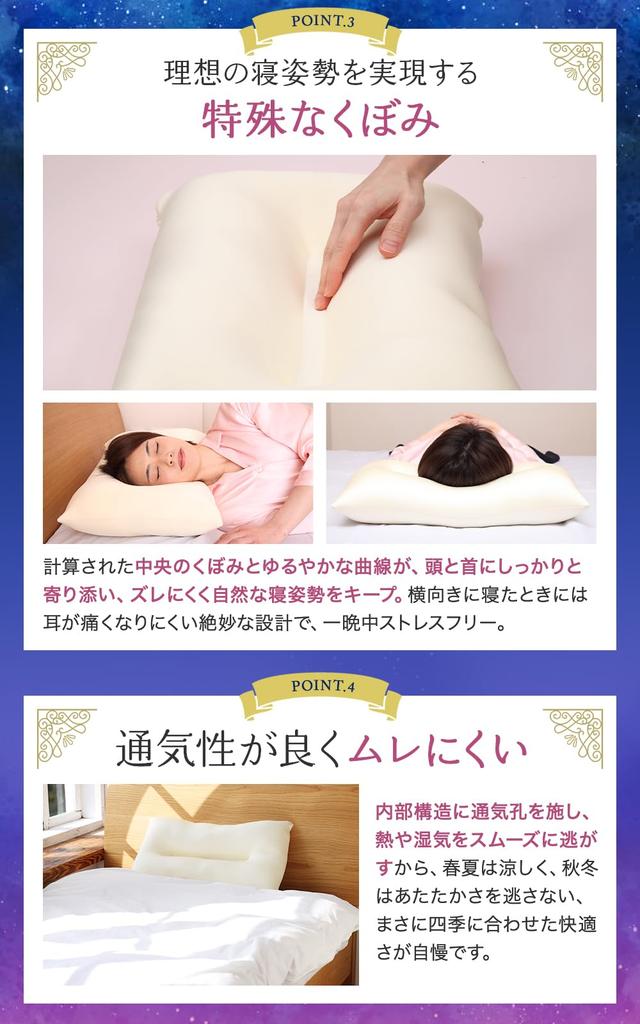 Remington Miyasaka Chiropractic Pillow, Supervised by a Chiropractor, Made In Japan, Low-Rebound, Custom-Made for Neck and Shoulders, Suitable for