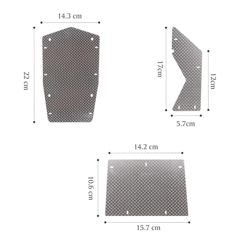 Compatible with Axial Wraith 90018 Aluminium Alloy Engine Hood Panel Roof Panel Side Panel Skid Plate RC Car Body
