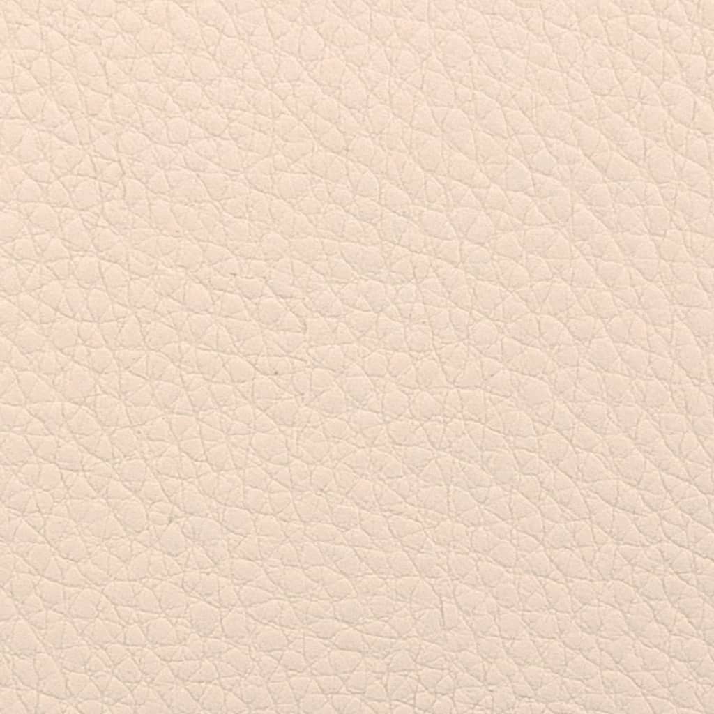 Dining Chairs 2 pcs Cream Coloured Faux Leather