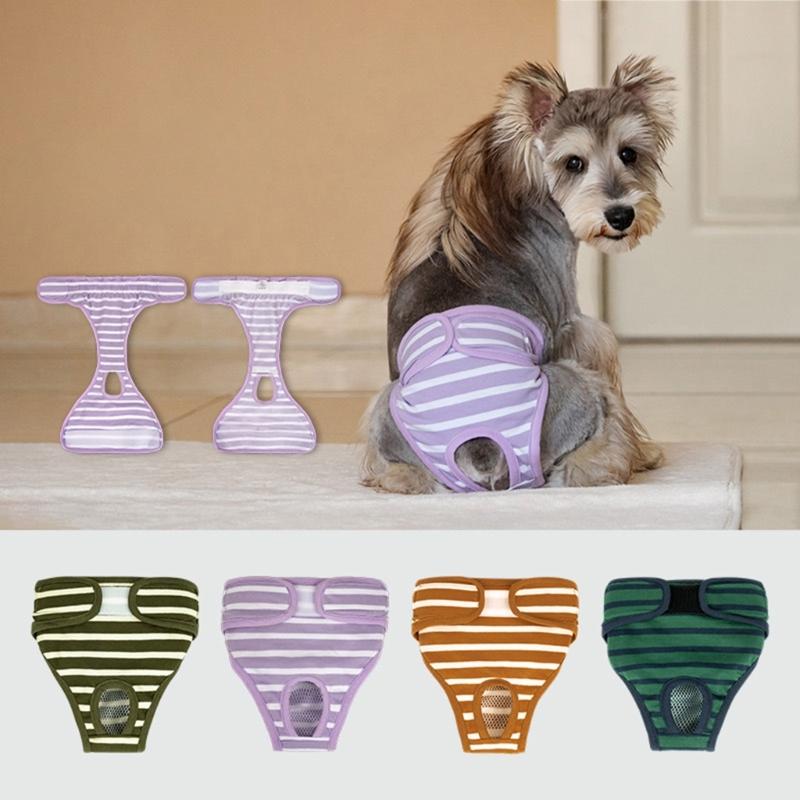 Soft Period Pants Pantie Soft Nappies Suspender for Girls Dog Reusable Doggies Period Diaper Incontinence