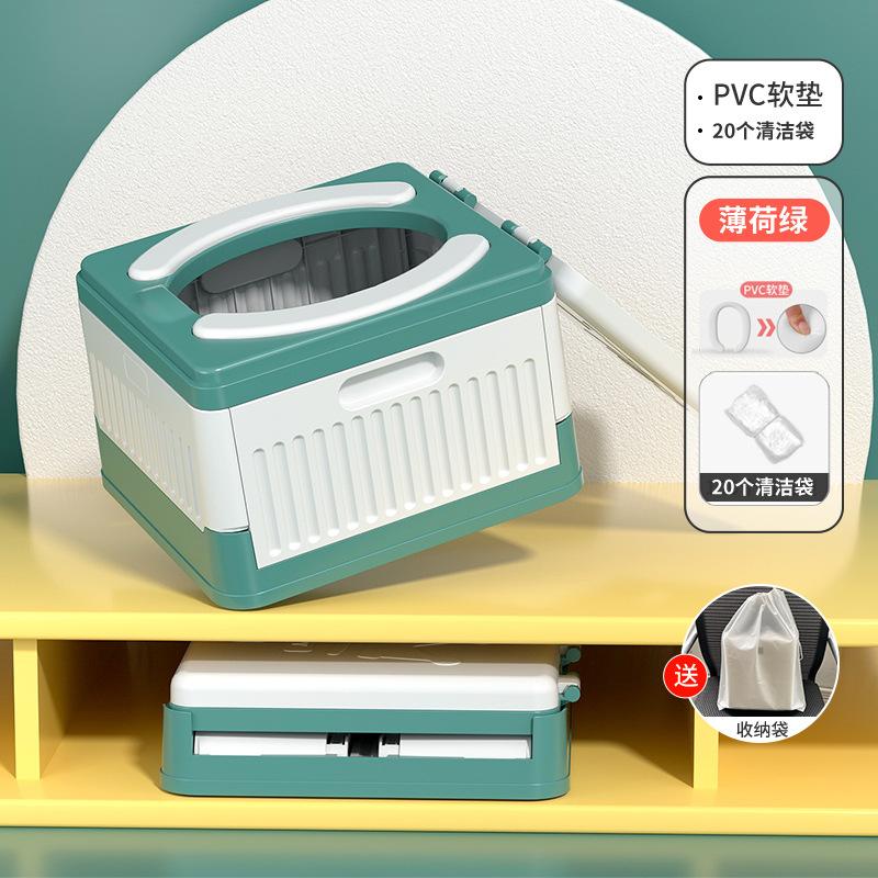 

Автомобильный складной туалет на дороге, аварийный туалет для взрослых и детей, переносной дорожный туалет с 20 сумками