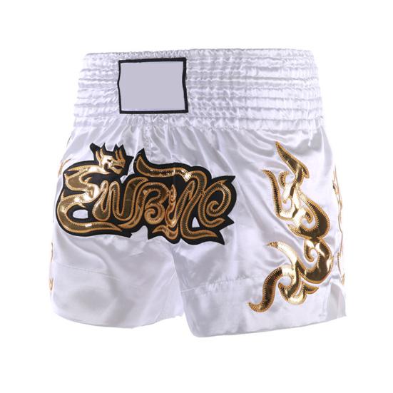 Muay Thai Boxshorts Damen Herren Training Kämpfen Kickboxen Shorts Weites Elastik