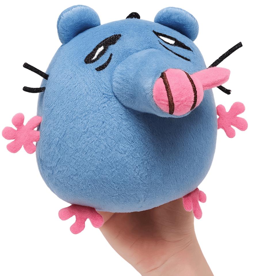 New Recordable Blue Mouse Plush Doll Keychain Stuffed Animals Doll Bag Pendant Car Key Ring School Bag Decoration