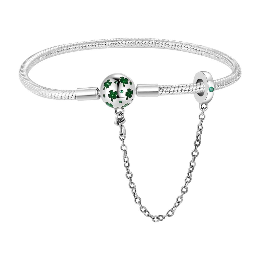 Bee Clover Dog Paw Snake Chain Bracelet Round Clasp Femme Bracelet Decoration Bangle Trinkets For Women Jewelry Gift