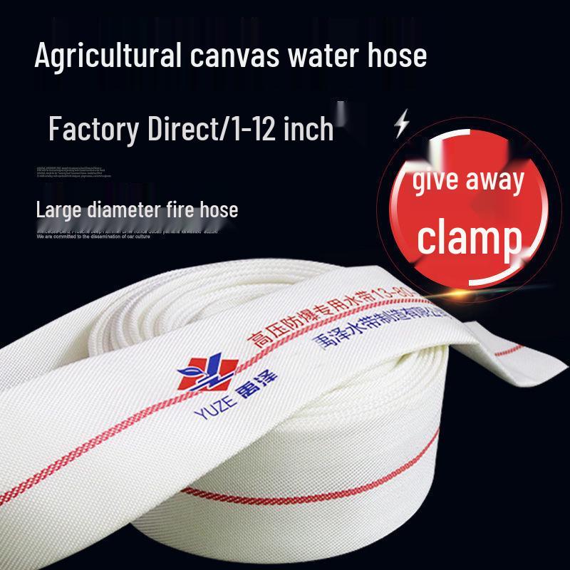 High-Pressure Explosion-Proof Agricultural Canvas Fire Hose for Irrigation and Submersible Pumps