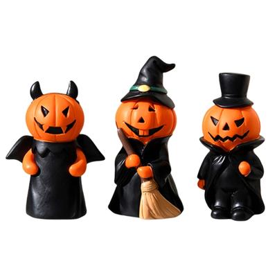 Festliche Halloween Harz Kürbis Figur Bunte Mittelstücke Dekoration für Party und Zuhause Schreibtischzubehör