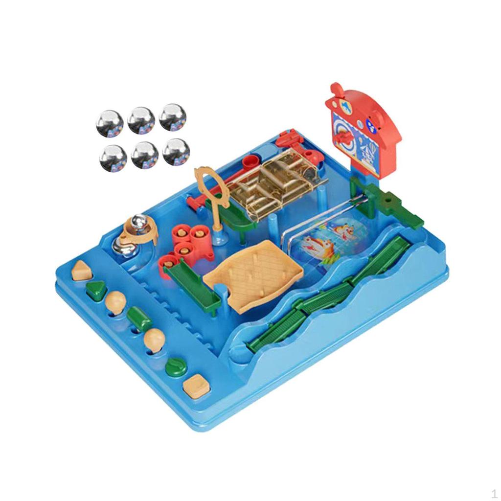 Aile Oyunu Çocuk Mermer Koşusu 3 4 5 6 7 8+ Yaş İçin Yapı Blokları Yeşil