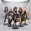 Pferderennen Anime Uma Musume Pretty Derby Acryl-Ständer Schlüsselanhänger Tokai Teio Oguri Cap Special Week Klare Figur Sammlerstück Geschenk
