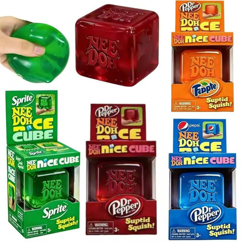 Topmix Needoh Nice Cube Sensory Stress Reliever Fidget Tool For Anxiety & Focus Desk Sensory Cube For Adults & Kids