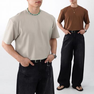 Onl Men S Wrinkle Free ShorT Sleeve T ShirT overSized Cool Tee