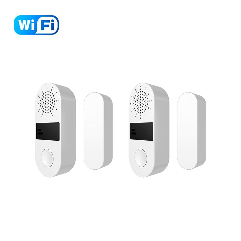 Tuya ZigBee Water Door Window Sensor 130dB Sound Control Alexa Door Detectors Open/Close APP Remote Light Alarm System