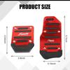 3 PCS Car Pedal Covers, Throttle Brake Clutches Non-Slip Rubber Strip Pedal Cover, Alloy Anti Rust Structure Sport Decorative Pedal Conversion